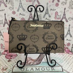 Juicy Couture Medallion Jacquard Wristlet Clutch